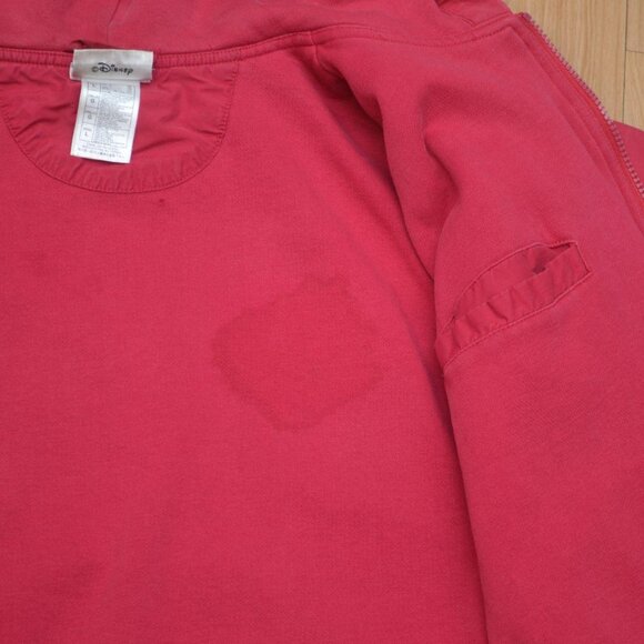 Disney Parks Vintage Full Zip Hoodie Jacket Women's Large Pre Owned - Picture 8 of 8